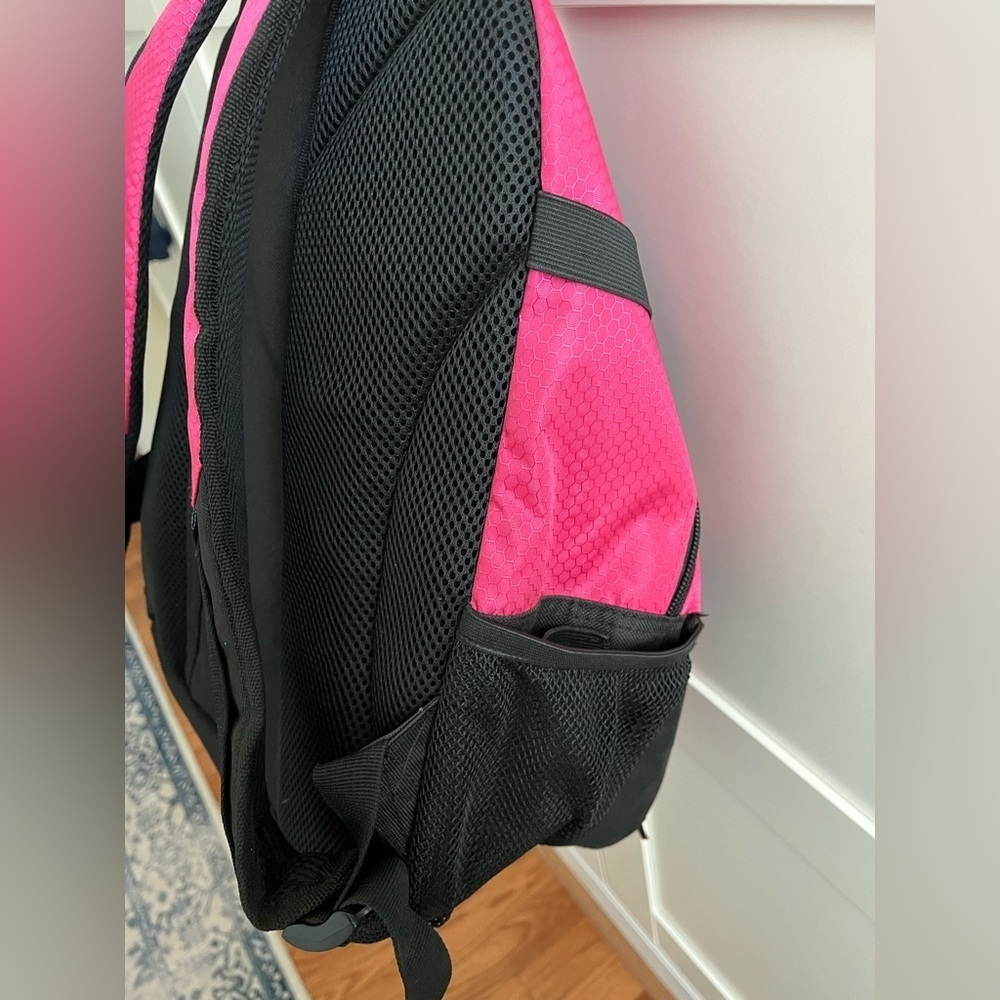 Girls soccer backpack, pink/black - Picture 8 of 15